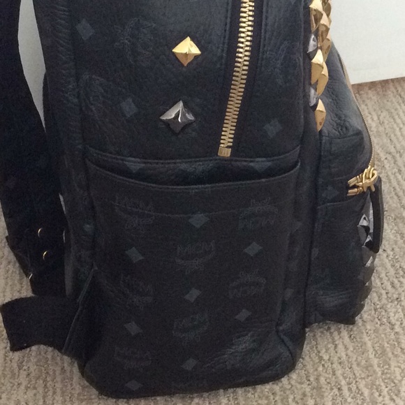 Authentic MCM Backpack Large Stark Front Studded main image 5